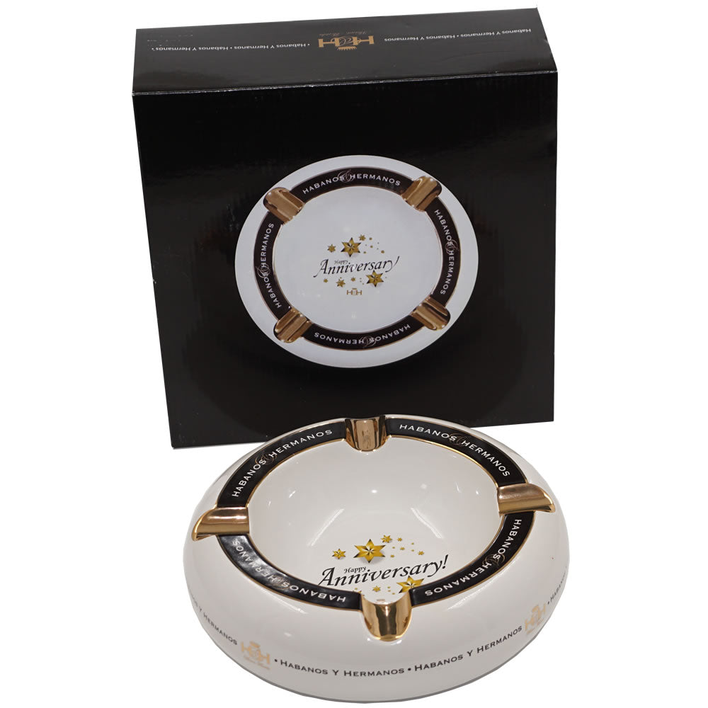 H & H - Happy Anniversary Ashtray - 8''