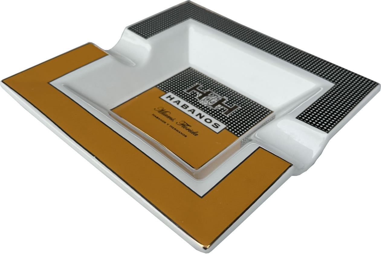 Cuban Extravaganza - Cigar Ashtray - Square Platter with H&H Logo