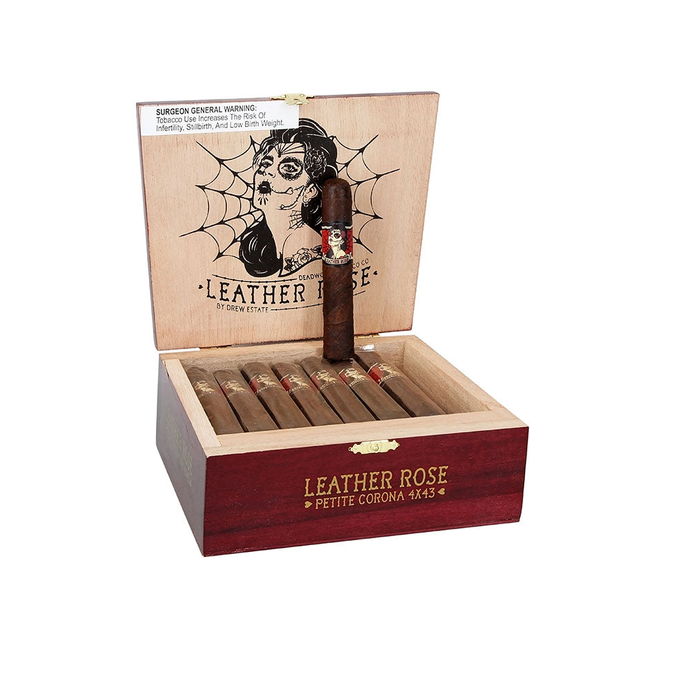 Drew Estate Deadwood Leather Rose Petite Corona – 4x43