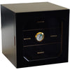 Mystic Collection - Black Box Humidor - 3 Drawers - Capacity 75 cigars