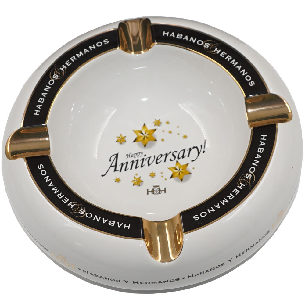 H & H - Happy Anniversary Ashtray - 8''