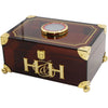 The Prisma Collection - The Petite Edition - Smoked Brown - Digital Hygrometer and Cedar Balls - Capacity: 50 Cigars