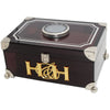 The Prisma Collection - The Petite Edition - Smoked Gray - Digital Hygrometer and Cedar Balls - Capacity: 50 Cigars