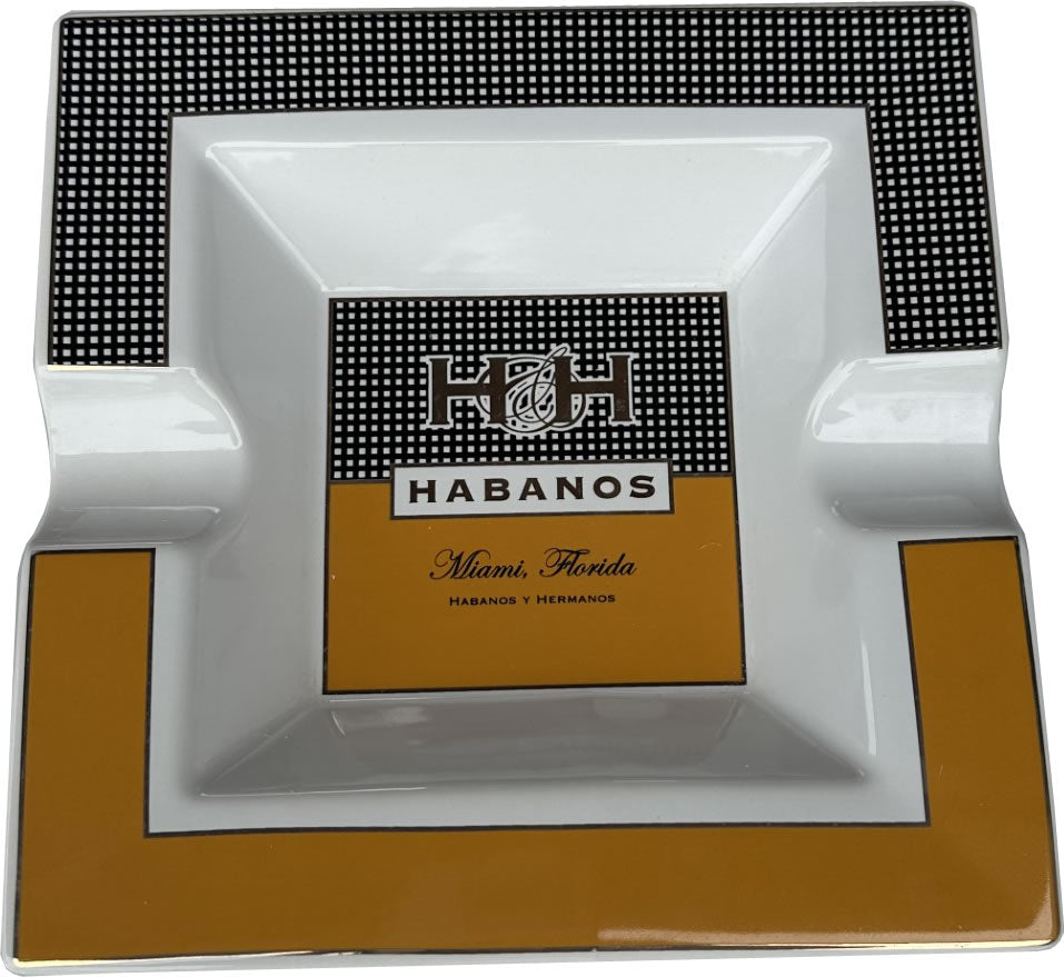 Cuban Extravaganza - Cigar Ashtray - Square Platter with H&H Logo